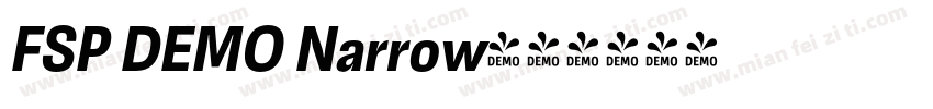 FSP DEMO Narrow字体转换